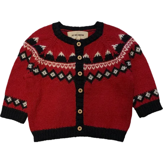 Mountain Cardigan - Red