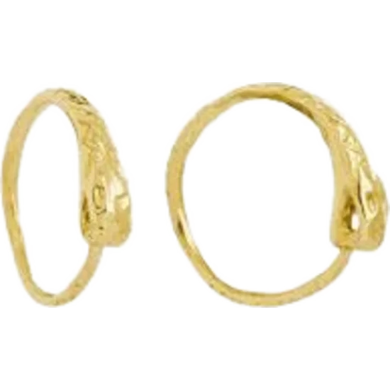 Orrifinn Ouroboros – Gull eyrnalokkar, extra lítill hringur