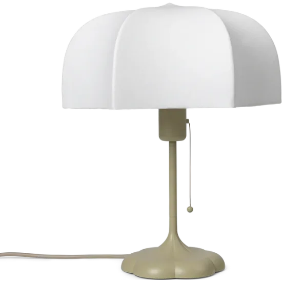 Poem Table Lamp - White/Cashmere