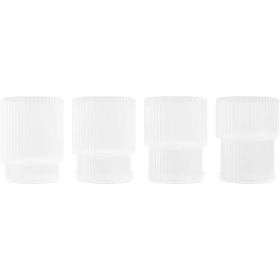 Ripple glasses - set of 4 - Frosted