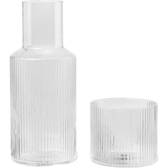 Ripple small Carafe Set - Clear