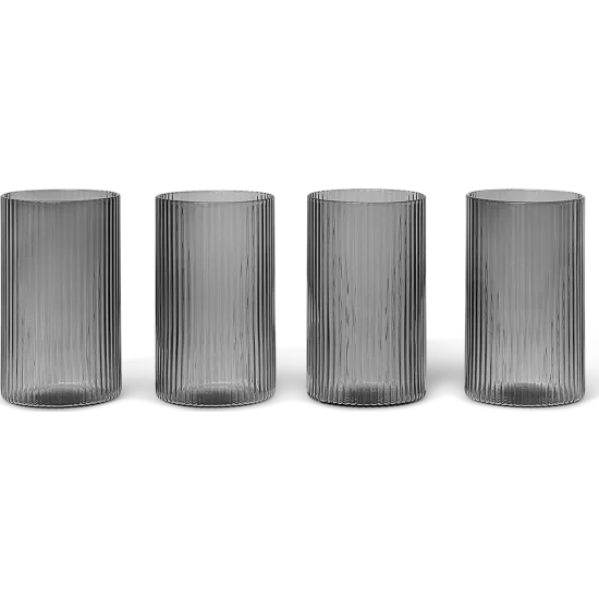 Ripple Verrines - set of 4 - Smoked Grey 