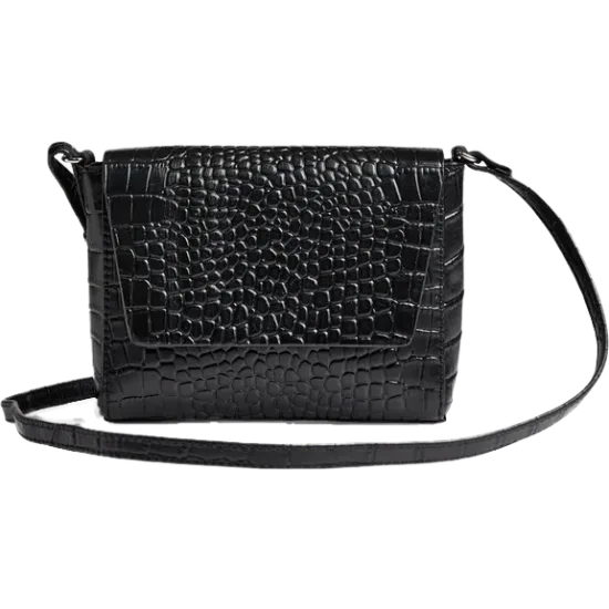 SaigeMBG Crossbody Bag Black Croco