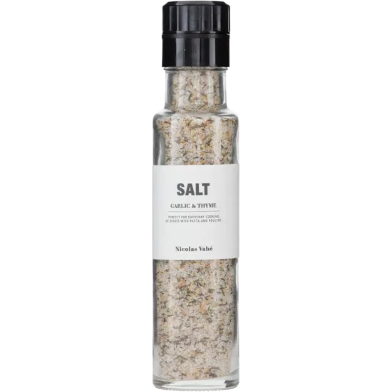 Salt - hvítlaukur með timjan 300gr
