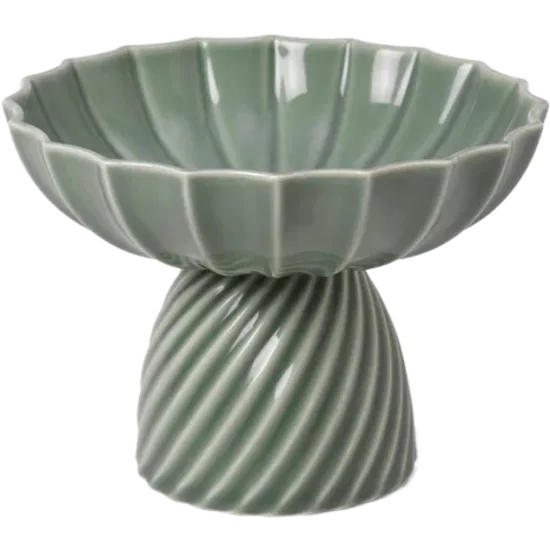 Samsurium bowl on foot - Eucalyptus