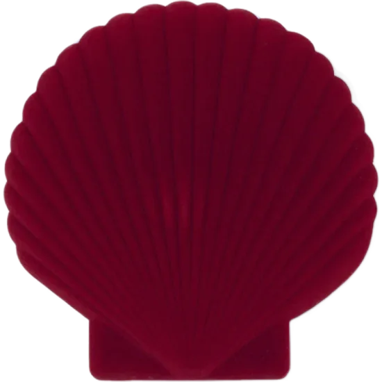 Seashell jewelery box - Red