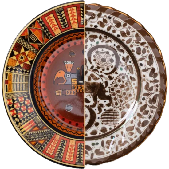 Seletti HYBRID - Mitla, Porcelain matardiskur