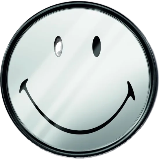 Seletti Smiley Classic spegill stór
