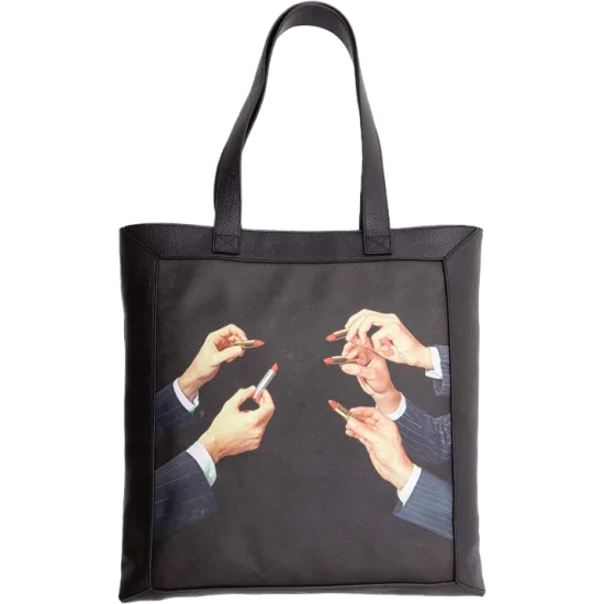 Seletti Tote Bag - black lipstick