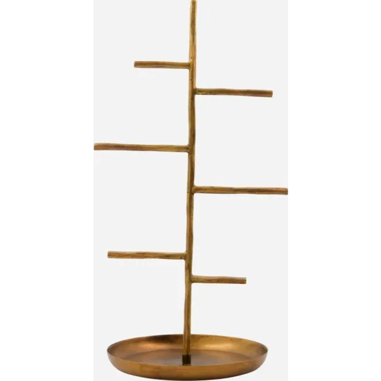 Skartgripastandur brass H 33x18 cm