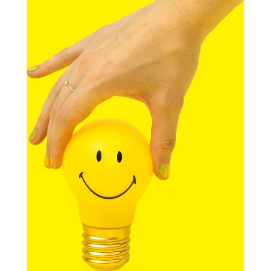 Smiley cordless lightbulb