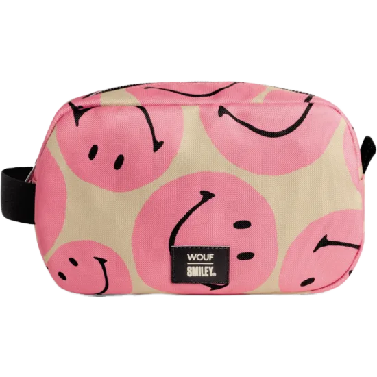 Smiley Pink Large Toiletry Bag 