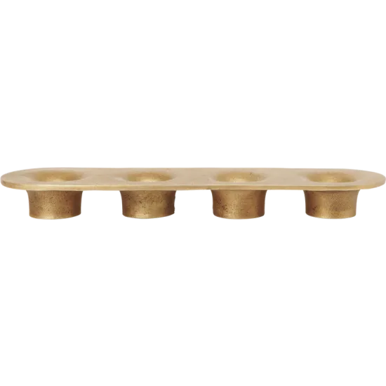 Soothe 4 Candle Holder - Brass Finish