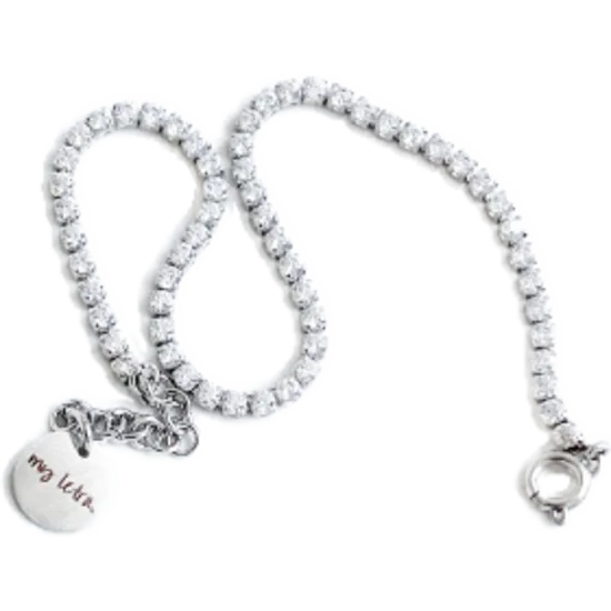 Stone armband (40mm) SILFUR Glærir Steinar