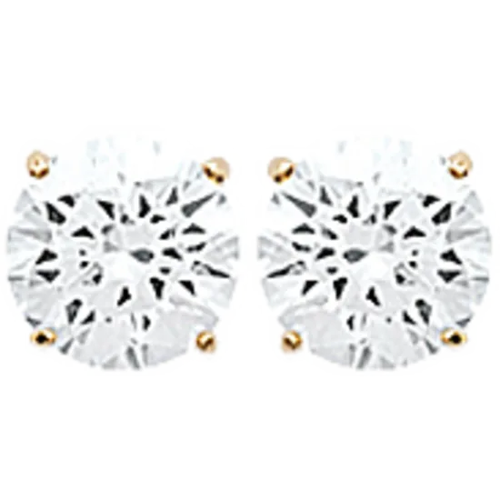 Studs eyrnalokkar með sirkon steini