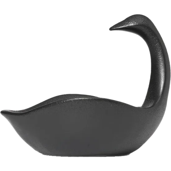 Swan Centerpiece - Black