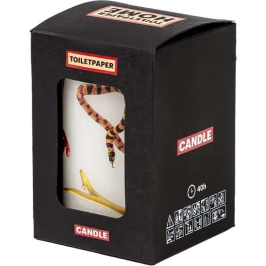 Toiletpaper Large candle Snakes White