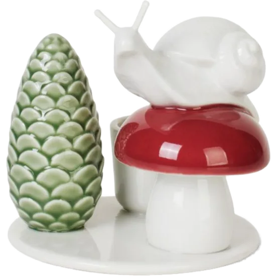 winter Stories Snail and mushroom