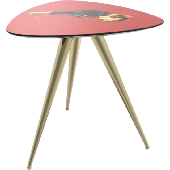 Wooden table with metal legs - Revolver