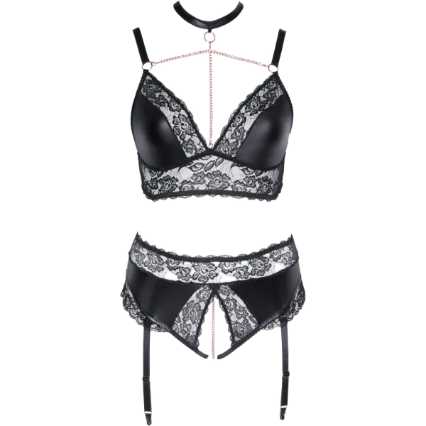 Bra And Briefs With Crotch Chain