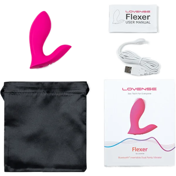 Flexer Insertable Dual Panty Vibrator