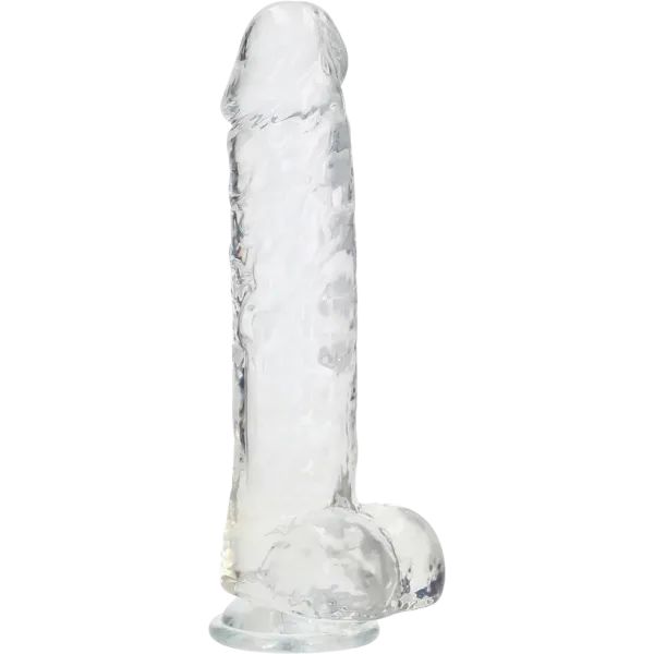 10" Curved Dildo With Balls