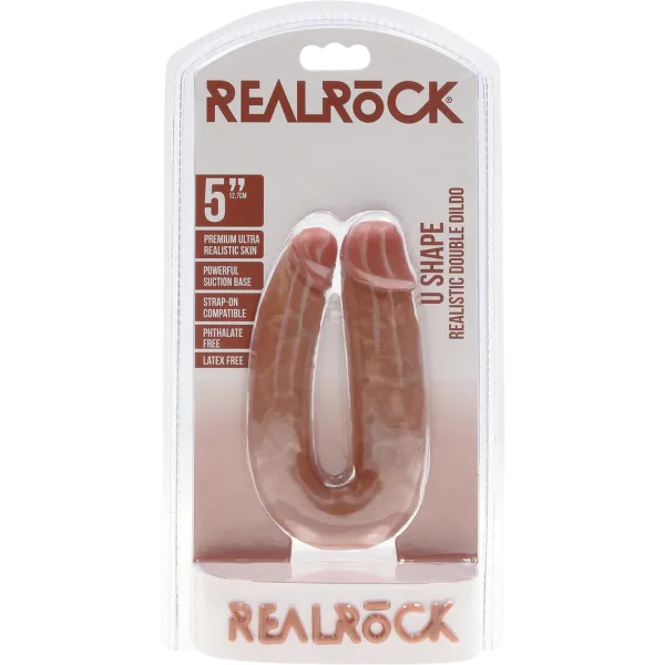 5" U Shaped Double Dildo