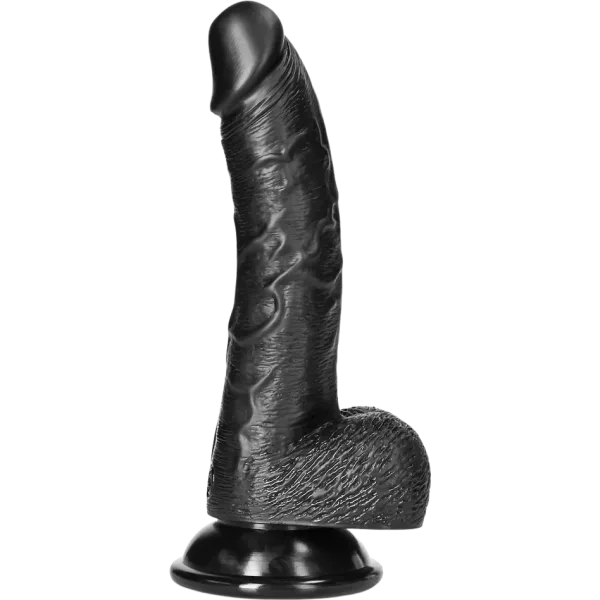 7" Curved Dildo With Balls