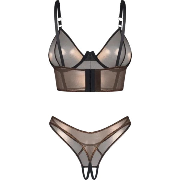 Soranna Top&Thong Brúnt