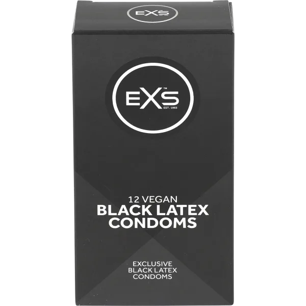 Svartir Latex Smokkar