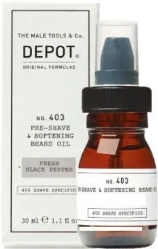 Shave Specifics - No. 403 - Pre-Shave & Softening Beard Oil -
            Black Pepper