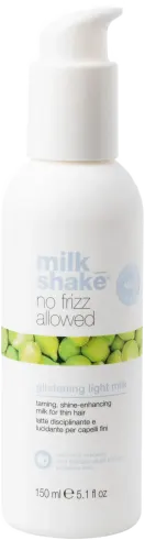 No-frizz allowed glistening light milk