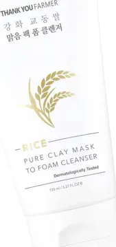 Rice - Pure Clay Mask To Foam Cleanser