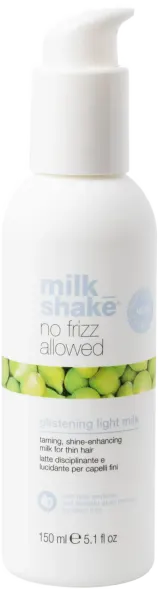 No-frizz allowed glistening light milk