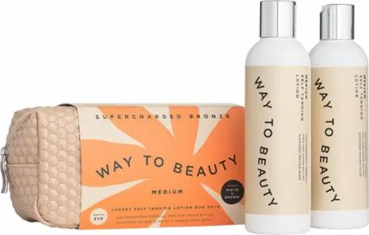 Way To Beauty – Supercharged Bronze - Self Tan Gift Set Medium